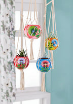 Hand painted Hanging Planter