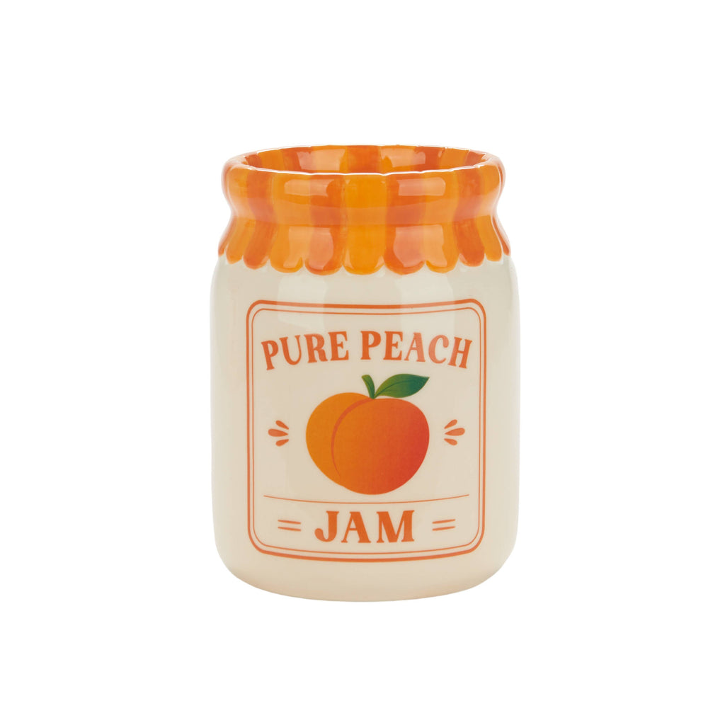 Peach Jam Jar Vase