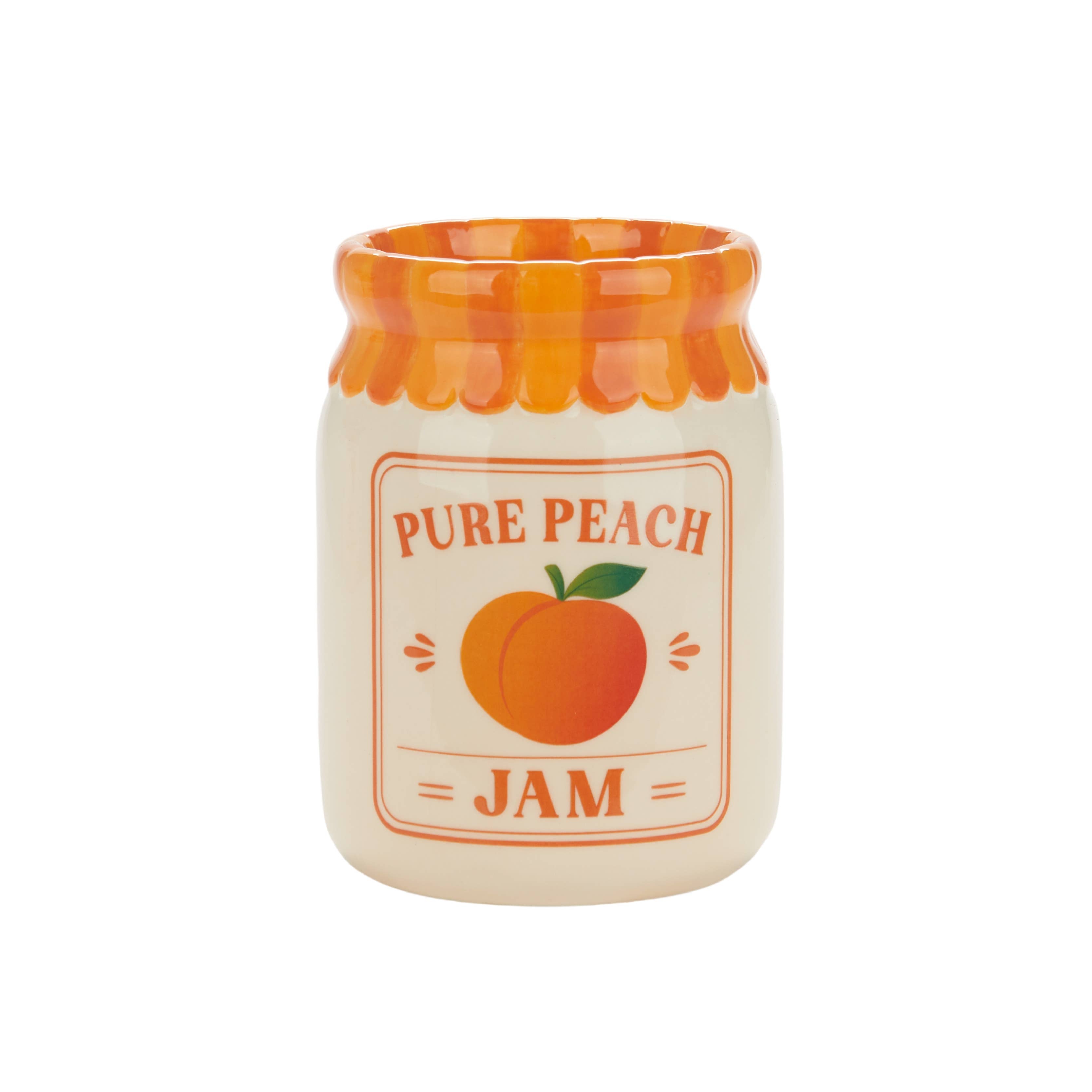 Peach Jam Jar Vase