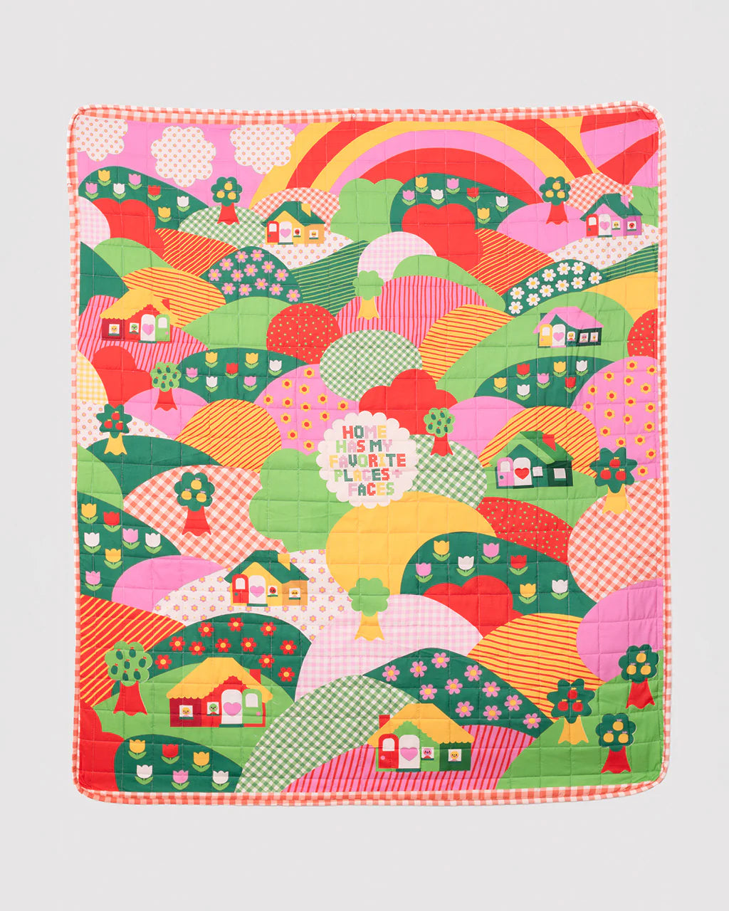 Places and Faces - Quilted Blanket