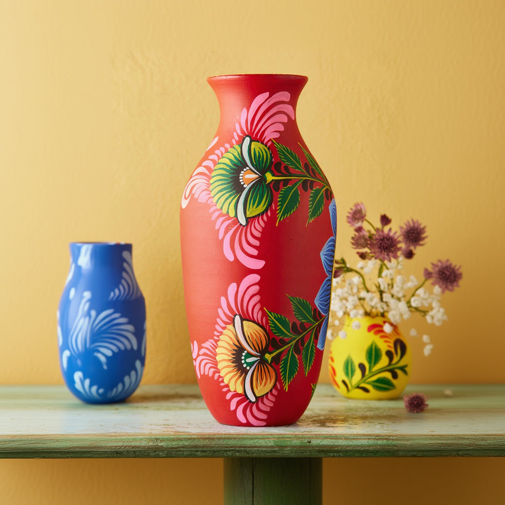 Hand painted Shapla Planter - Large