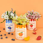 Strawberry Jam Jar Vase
