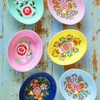 Hand Painted Oval Trinket Dish