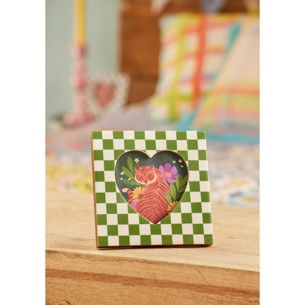 Check Heart Photo Frame