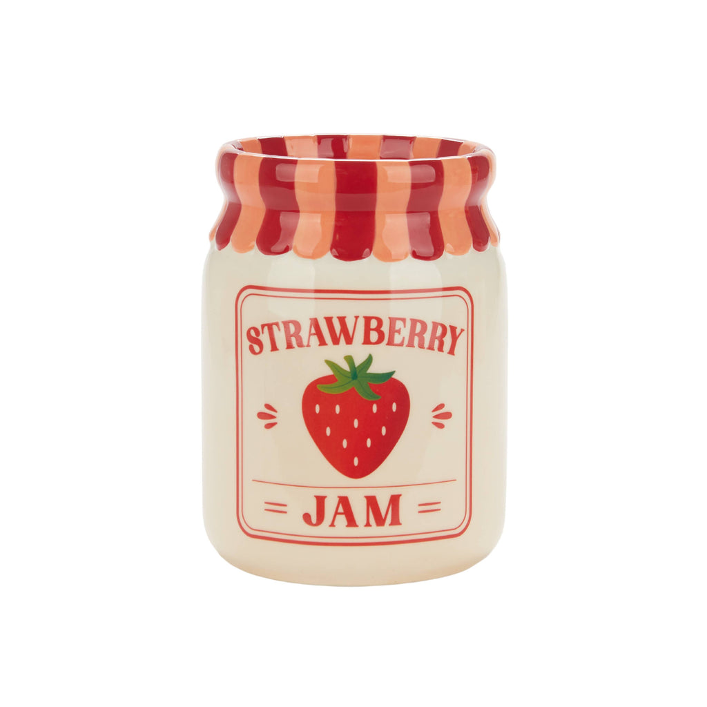 Strawberry Jam Jar Vase