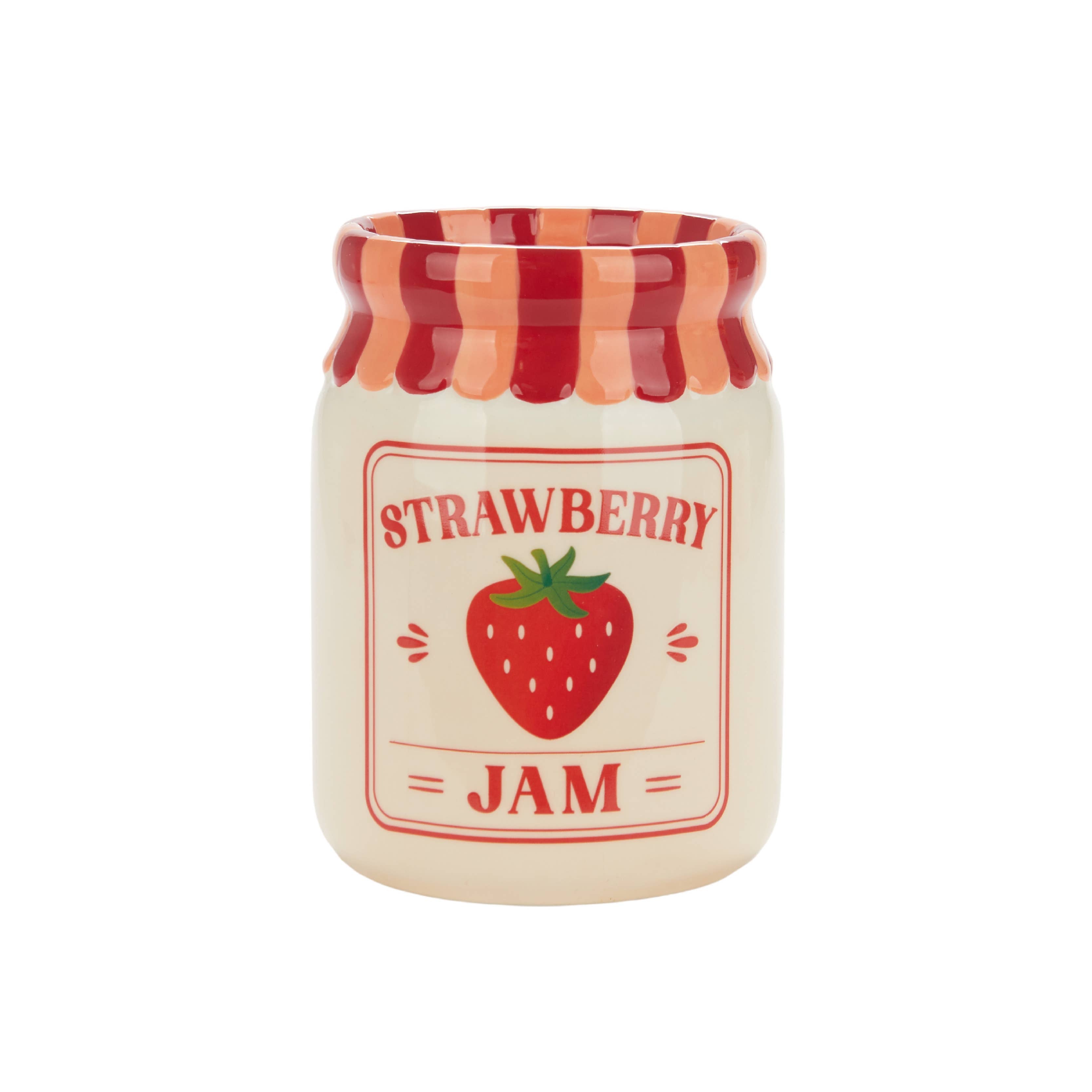 Strawberry Jam Jar Vase