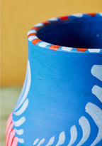 Hand painted Shapla Planter - Medium