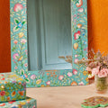 Saanvi Hand painted Floral Mirror